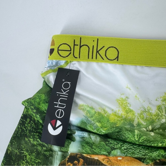 NWT Ethika Green and Yellow Patterned Boxer Briefs - Picture 4 of 11